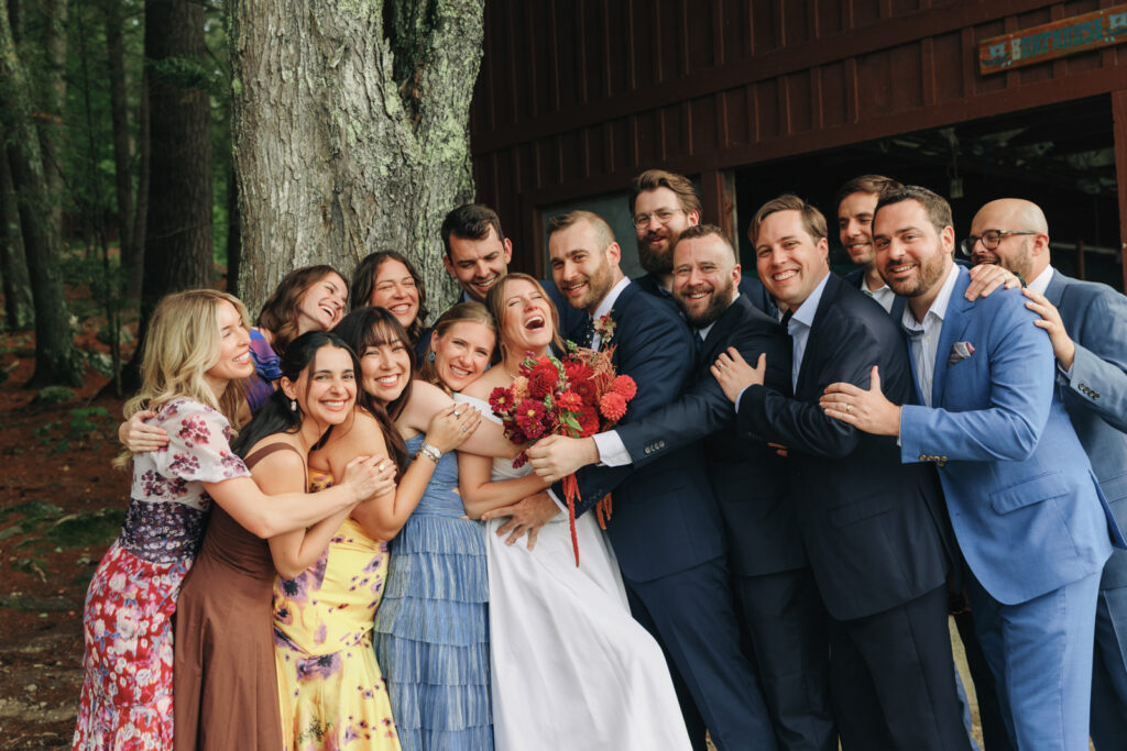 New england summer camp wedding