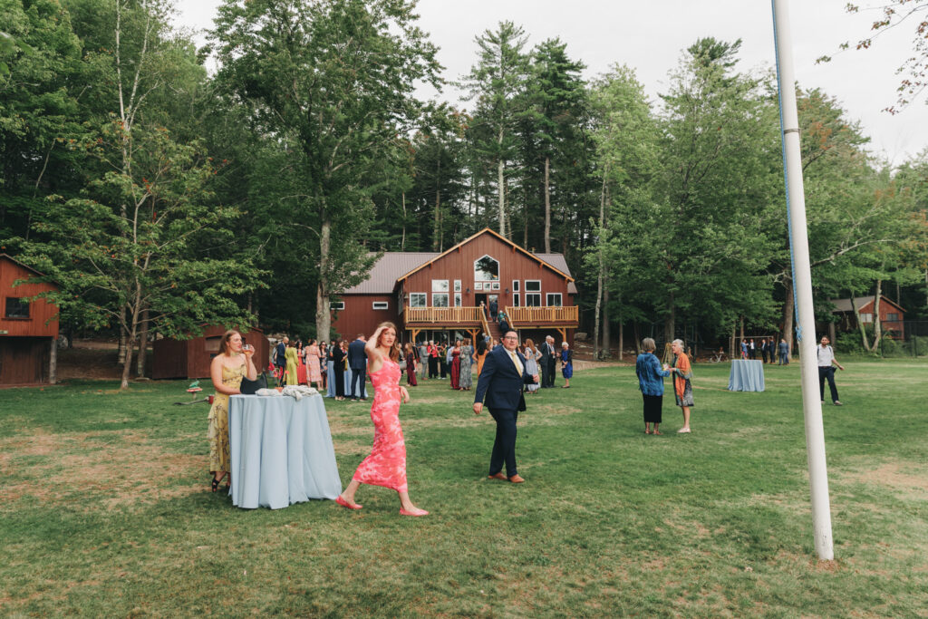 New england summer camp wedding