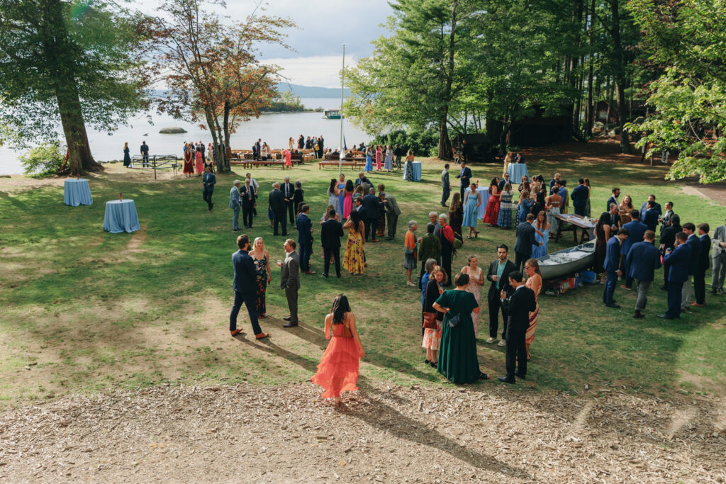 New england summer camp wedding