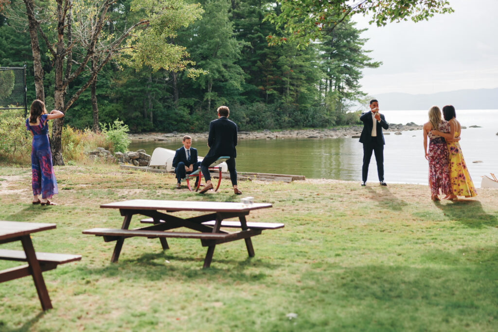 New england summer camp wedding