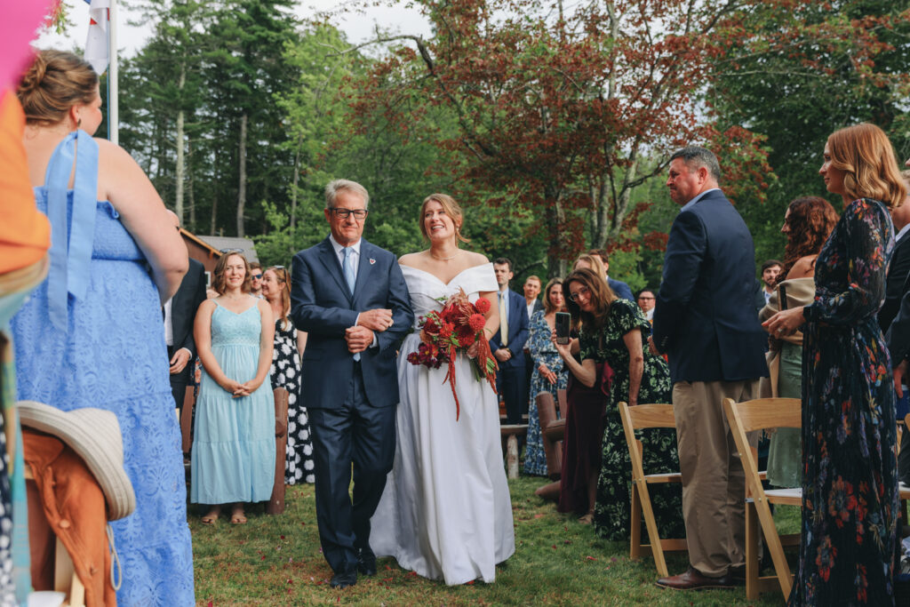 New england summer camp wedding