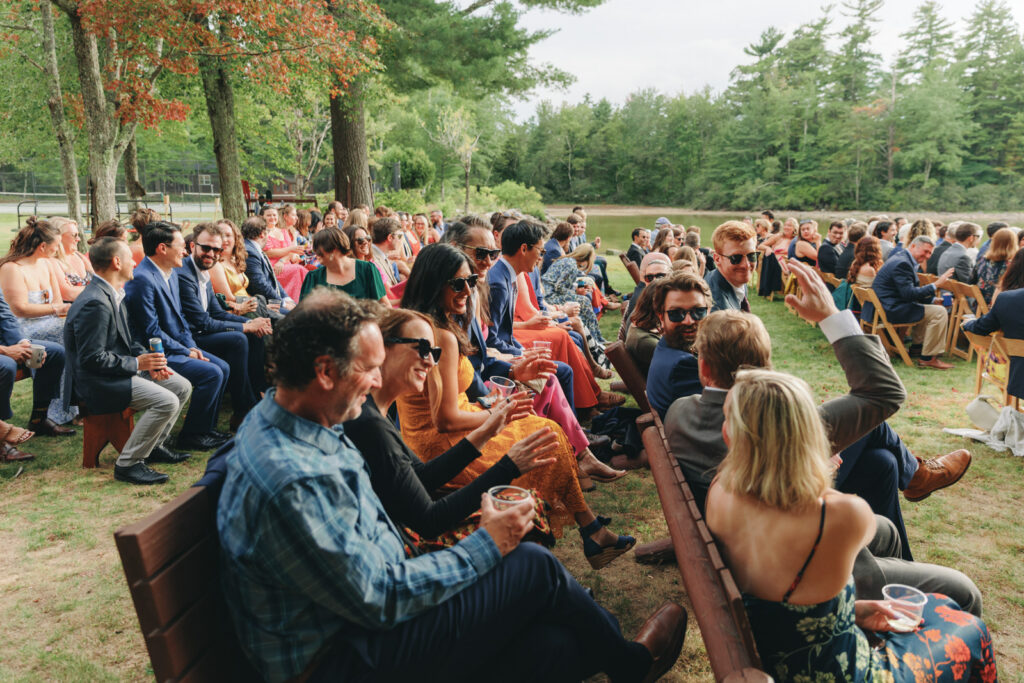 New england summer camp wedding