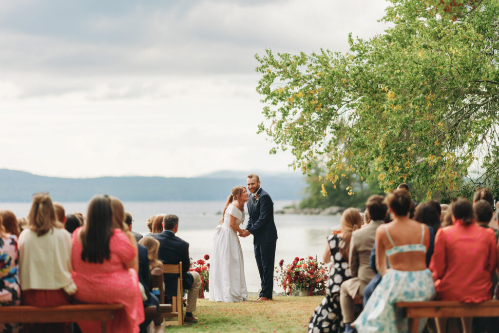 New england summer camp wedding