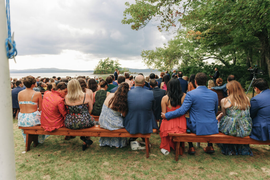 New england summer camp wedding