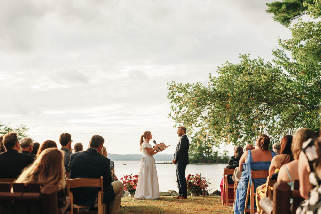 New england summer camp wedding