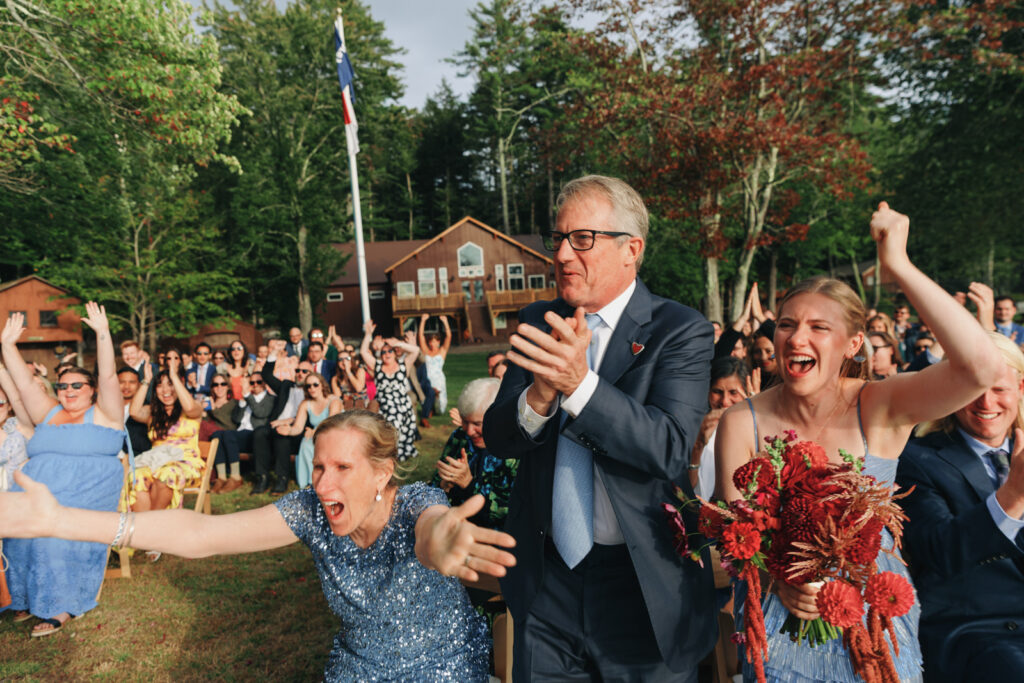 New england summer camp wedding