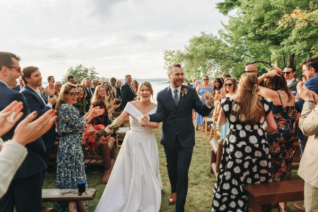 New england summer camp wedding