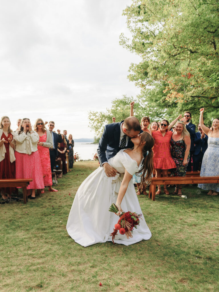 New england summer camp wedding