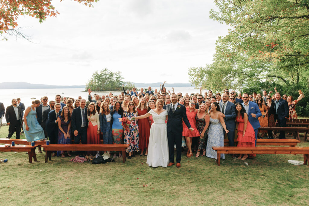 New england summer camp wedding