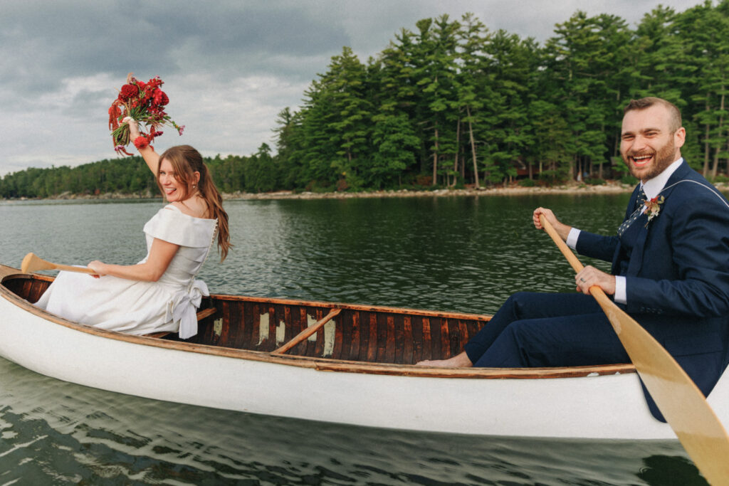 New england summer camp wedding