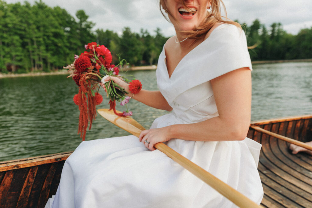 New england summer camp wedding