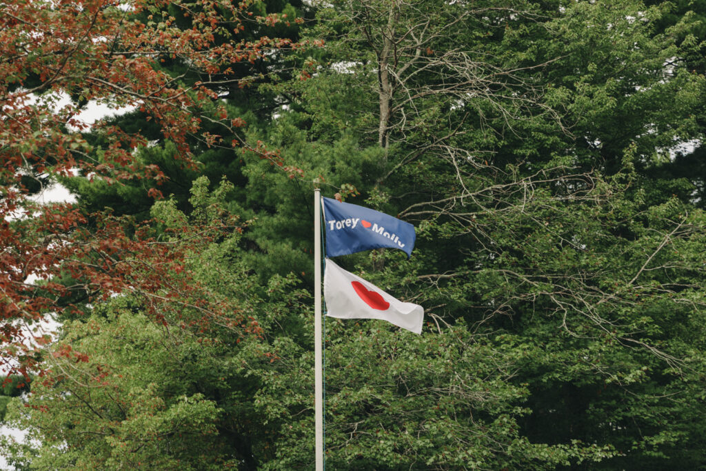 New england summer camp wedding