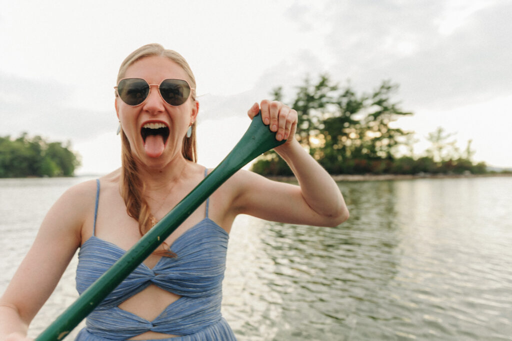 New england summer camp wedding