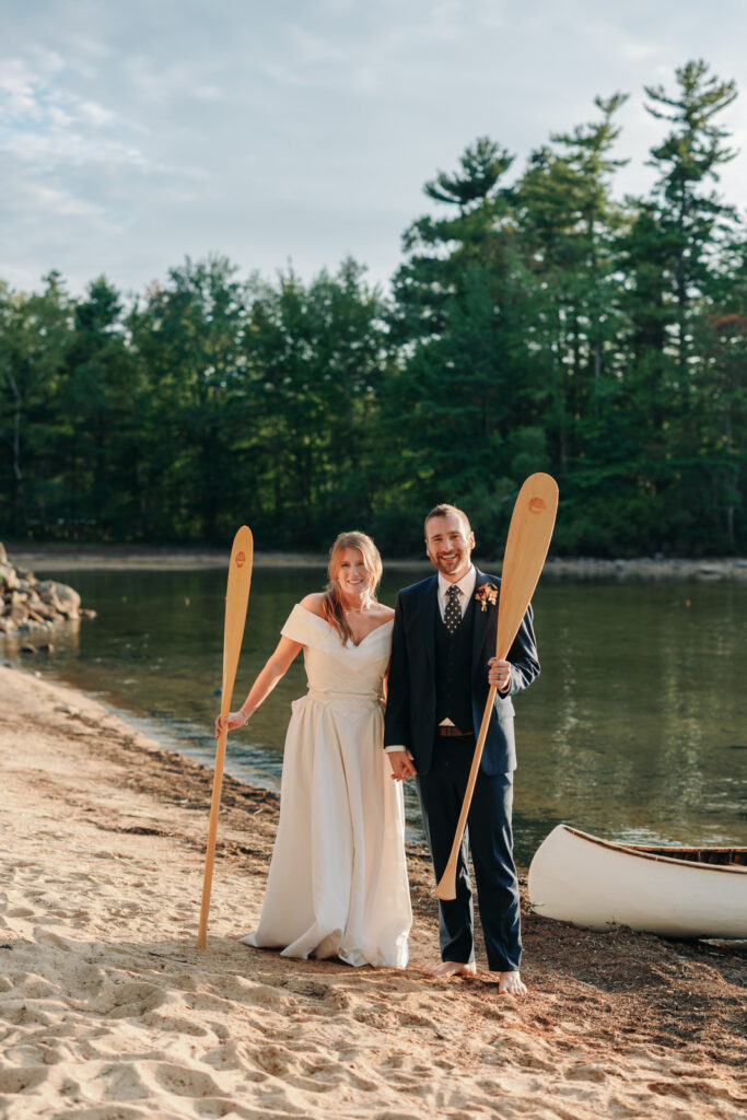 New england summer camp wedding