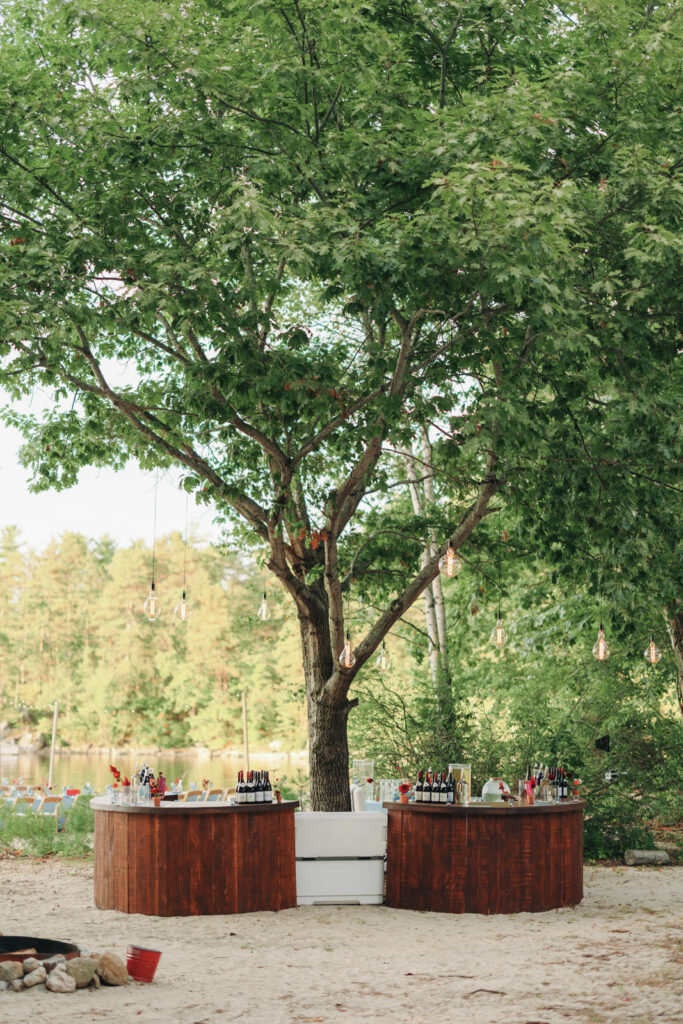 New england summer camp wedding