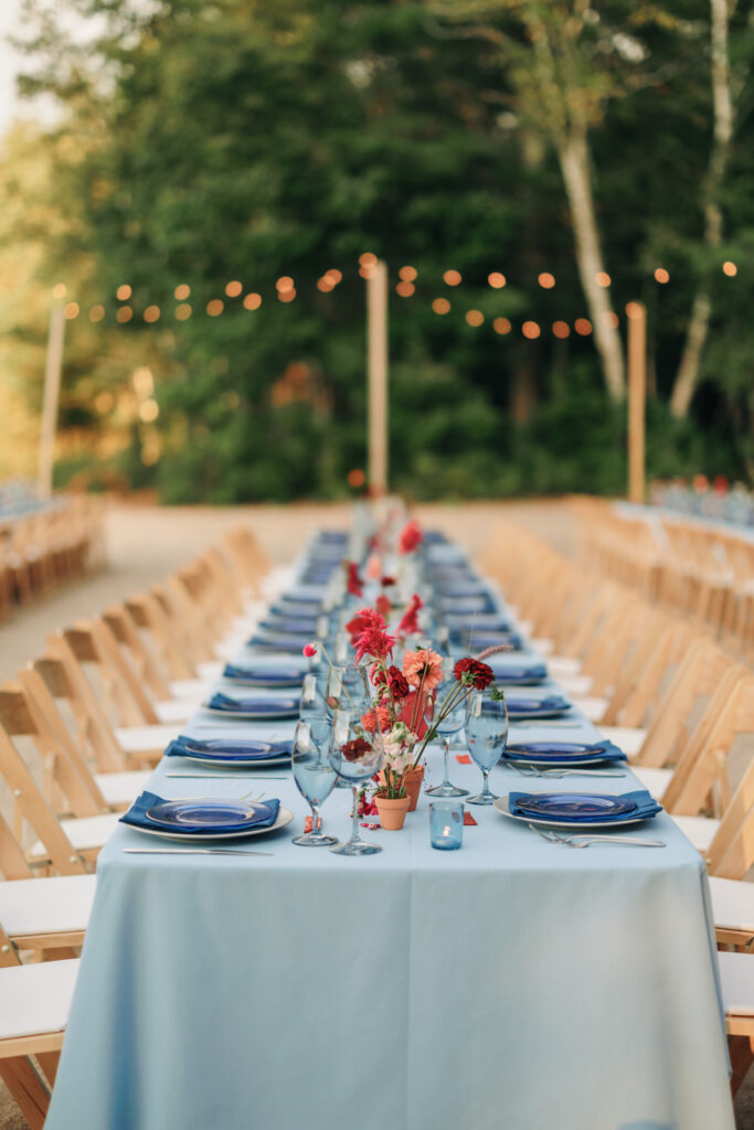 New england summer camp wedding