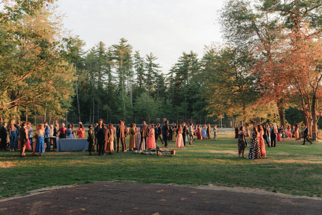 New england summer camp wedding