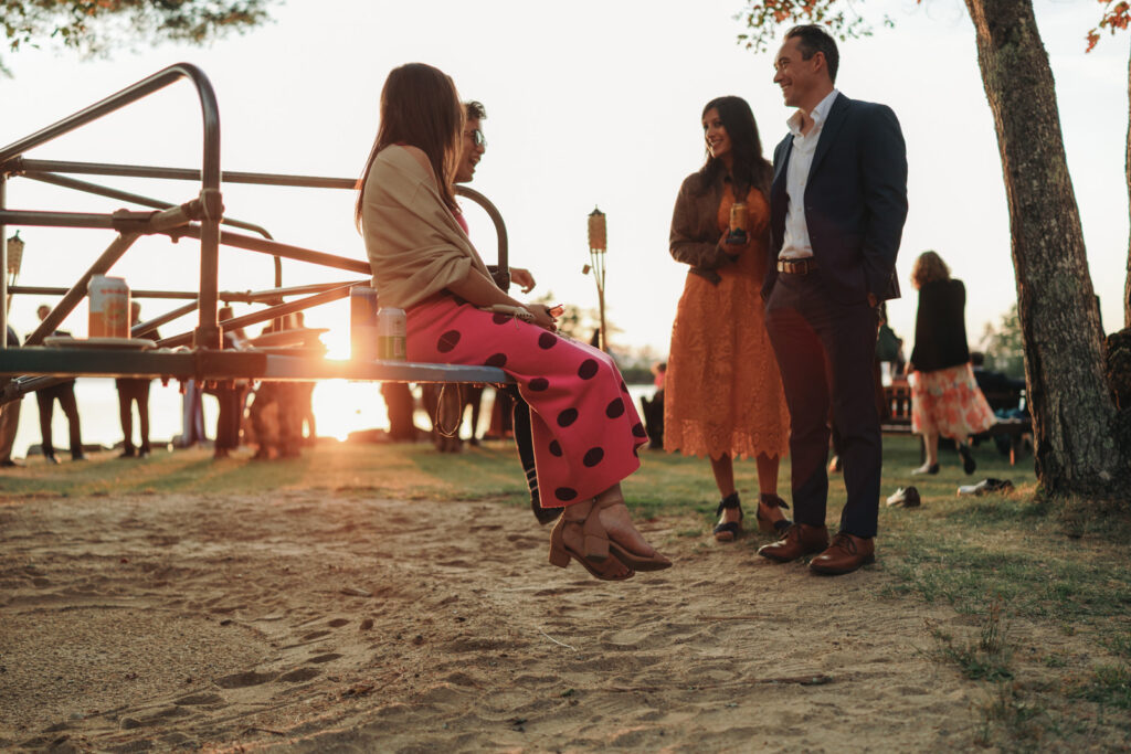 New england summer camp wedding