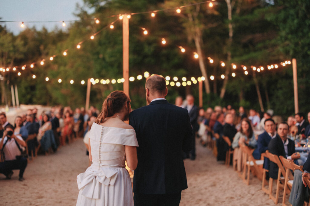 New england summer camp wedding