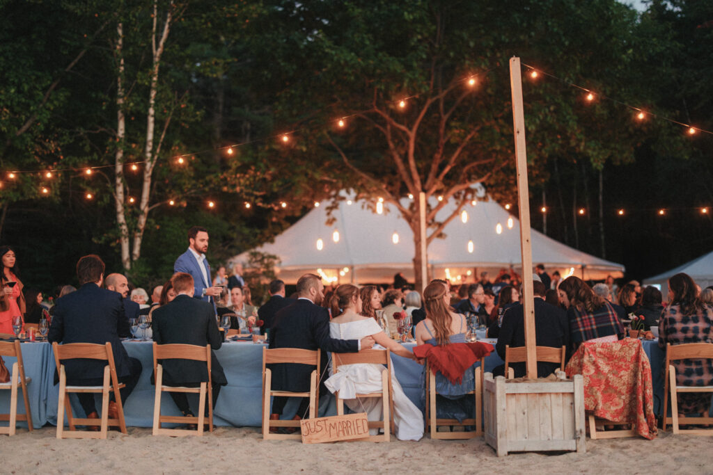 New england summer camp wedding