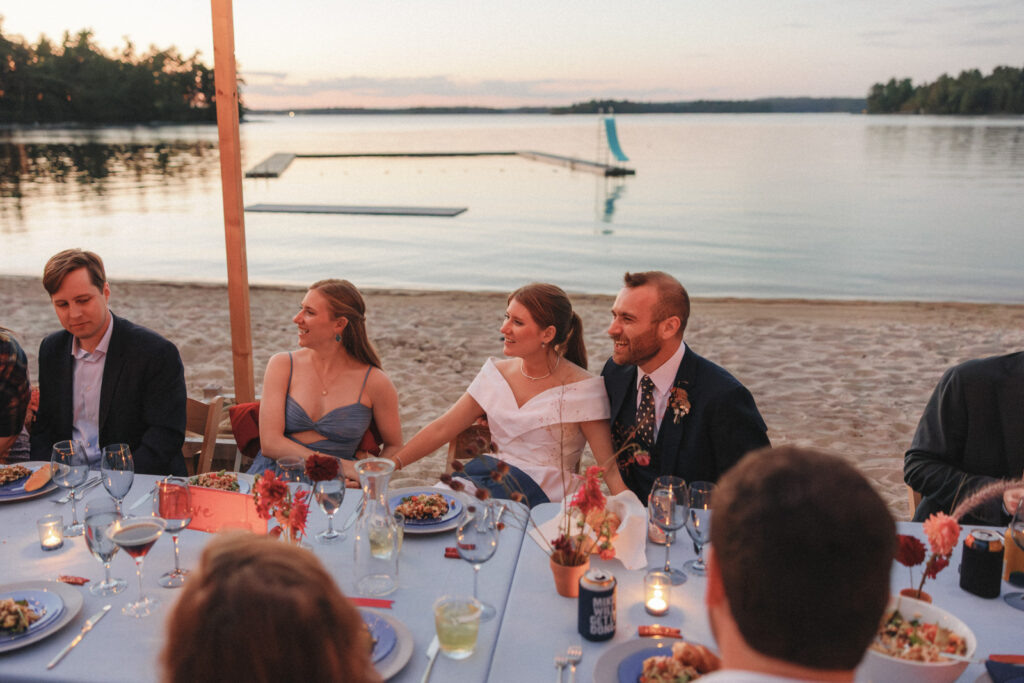 New england summer camp wedding