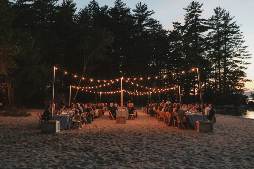 New england summer camp wedding