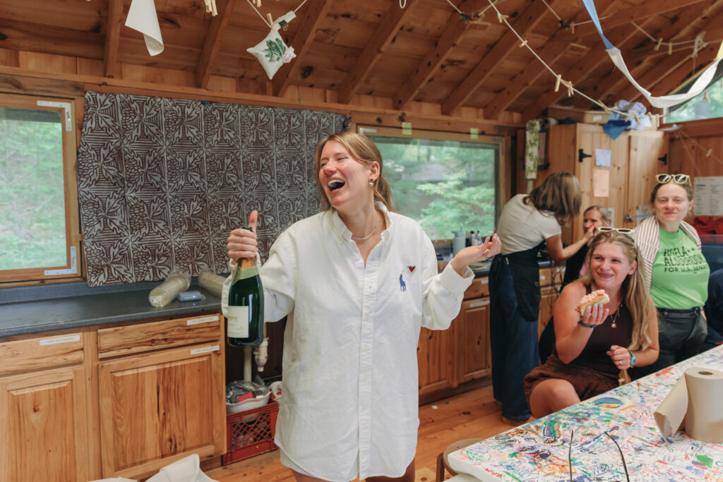 New england summer camp wedding