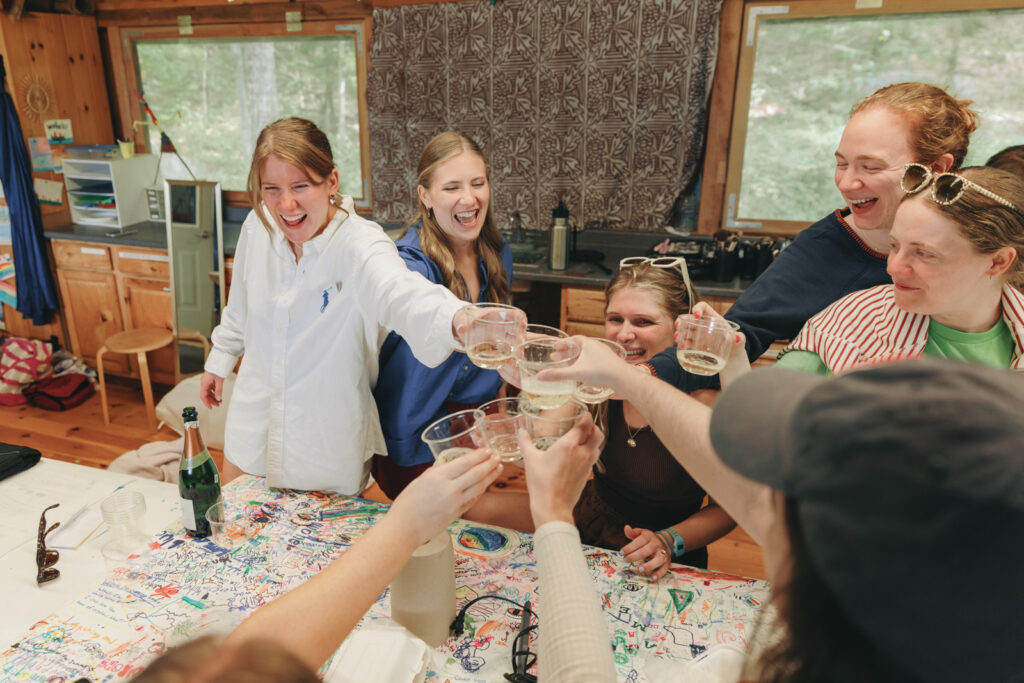 New england summer camp wedding