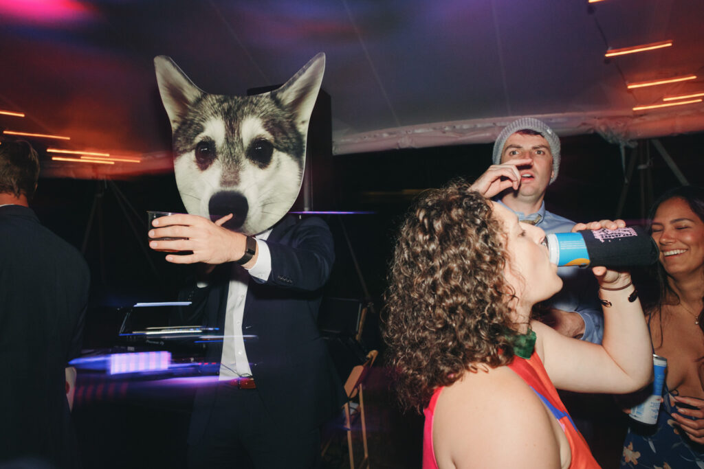 New england summer camp wedding