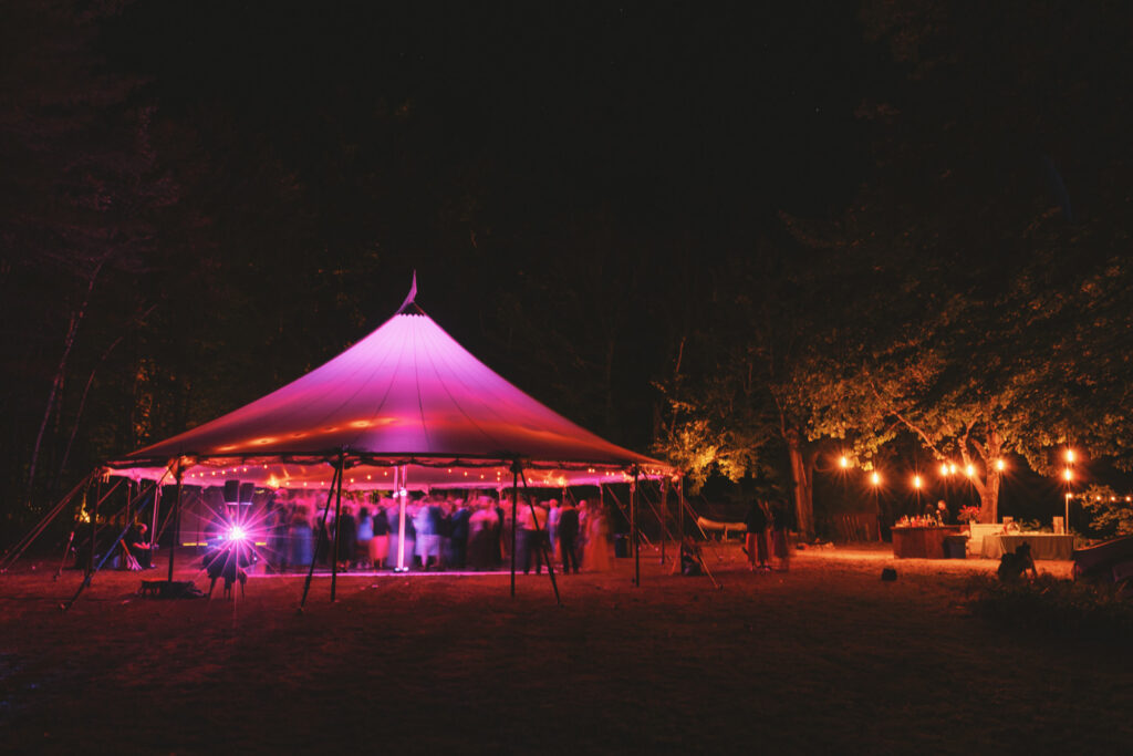 New england summer camp wedding