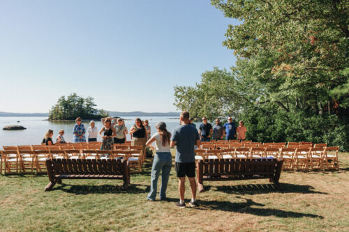 New england summer camp wedding