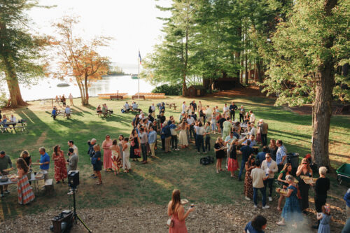New england summer camp wedding