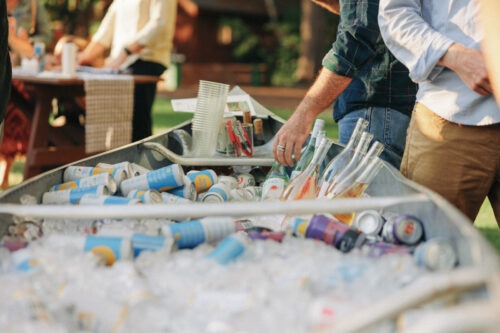 New england summer camp wedding