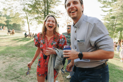 New england summer camp wedding