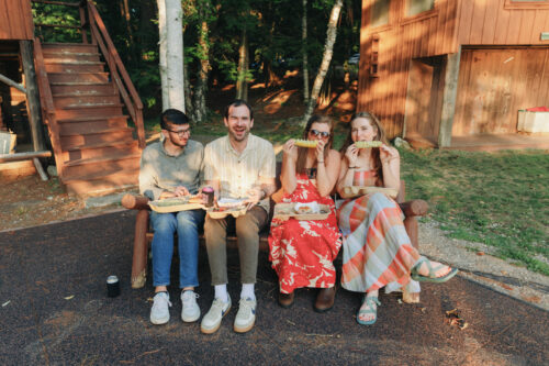 New england summer camp wedding