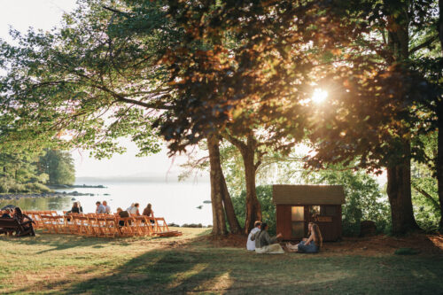 New england summer camp wedding