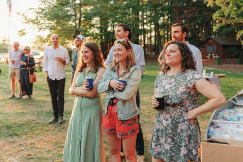 New england summer camp wedding
