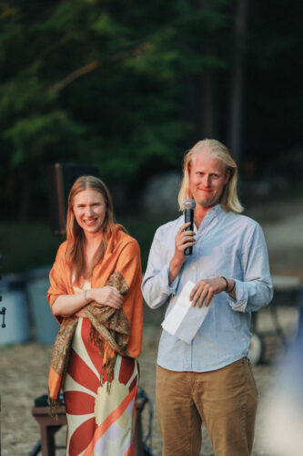 New england summer camp wedding