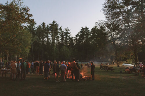 New england summer camp wedding