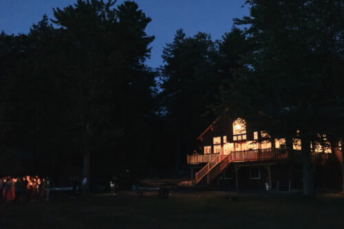 New england summer camp wedding