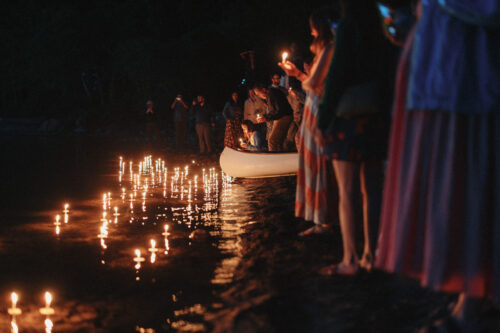 New england summer camp wedding
