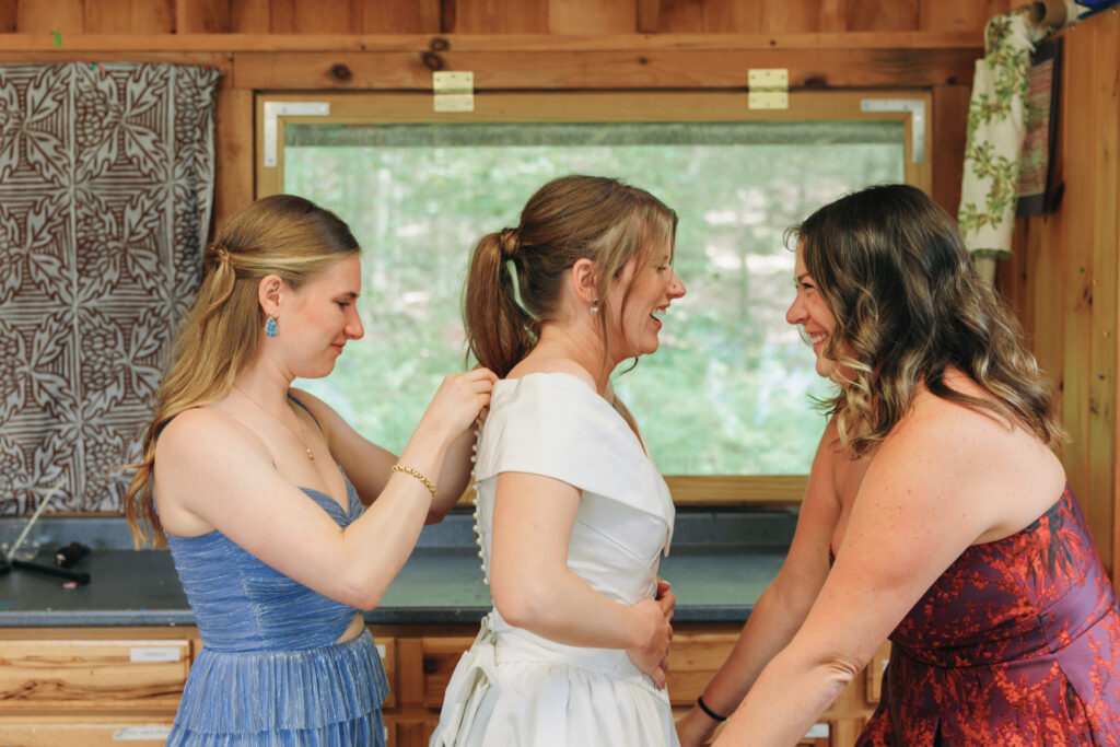 New england summer camp wedding