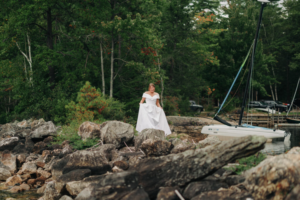 New england summer camp wedding