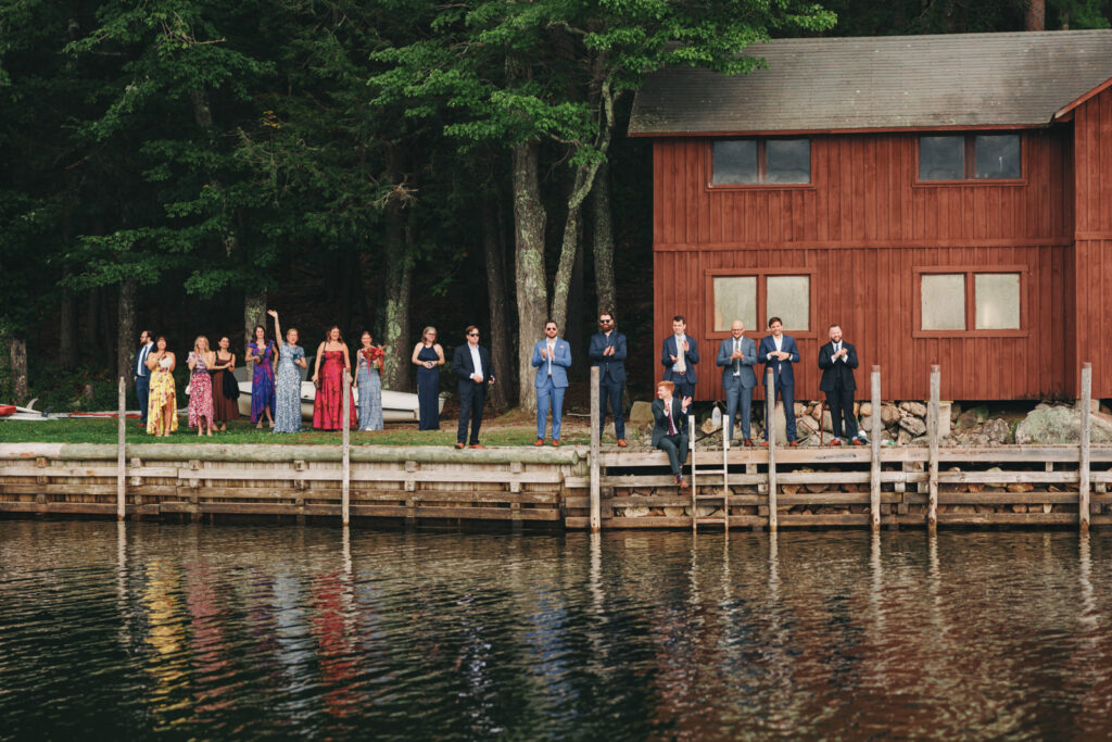 New england summer camp wedding