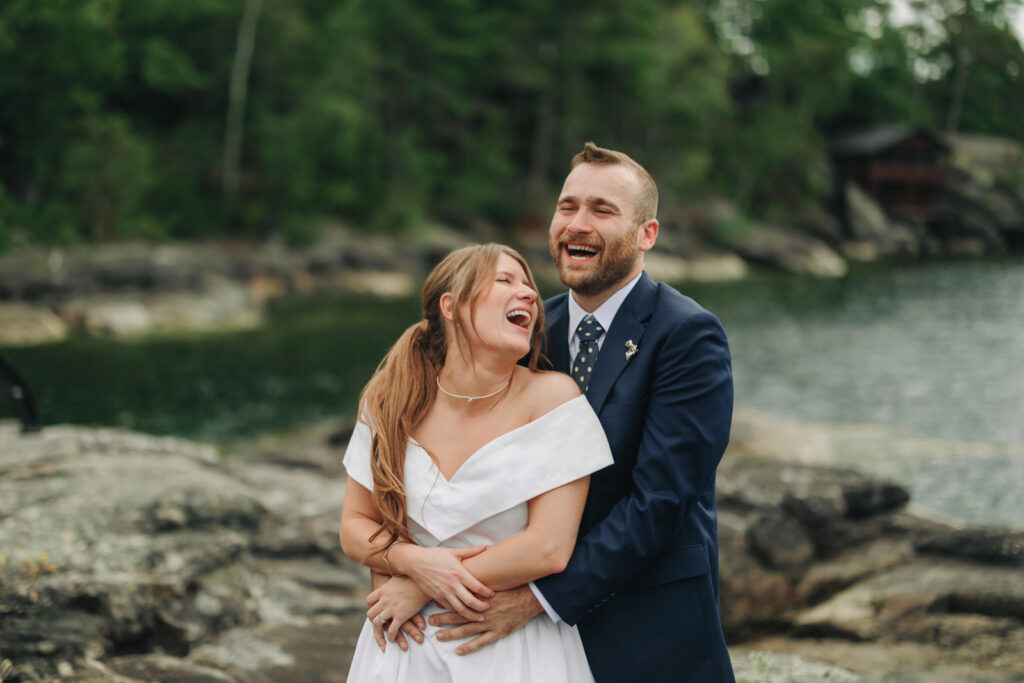 New england summer camp wedding