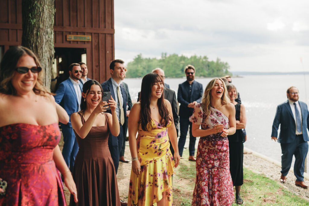 New england summer camp wedding