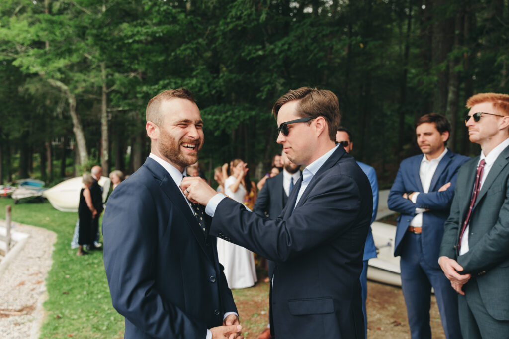 New england summer camp wedding