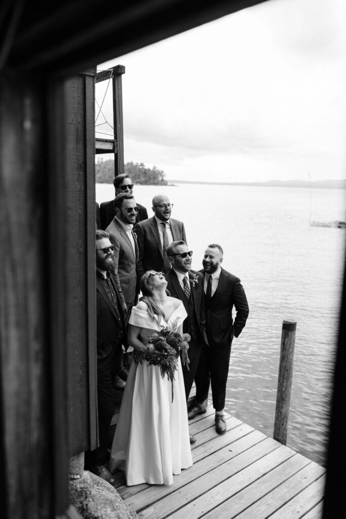 New england summer camp wedding
